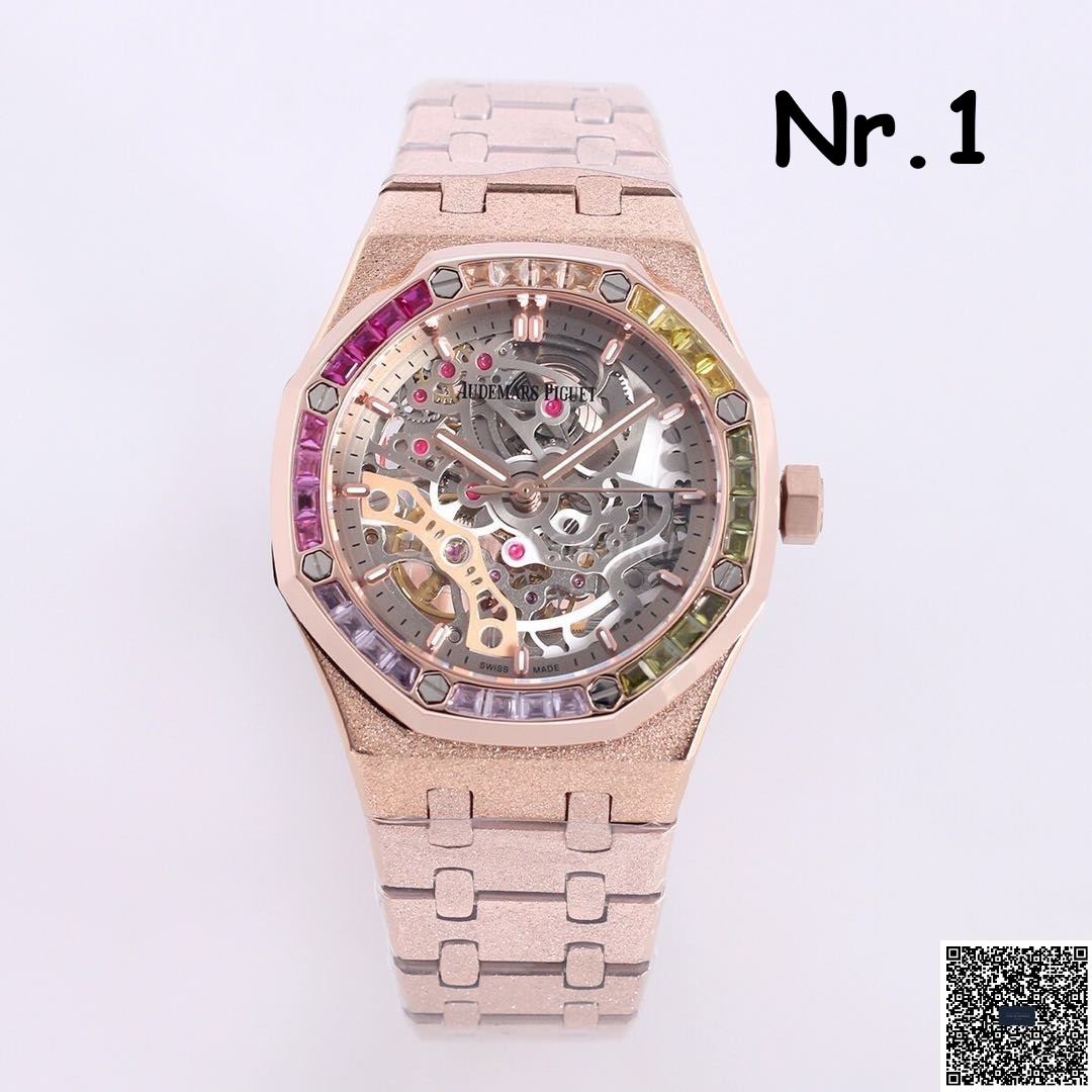 Audemars Piguet Royal Oak 15467OR Frosted Rainbow Double Balance 37mm