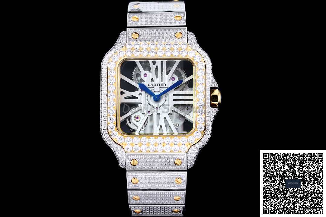 Cartier Santos Iced Out WHSA0009 40mm