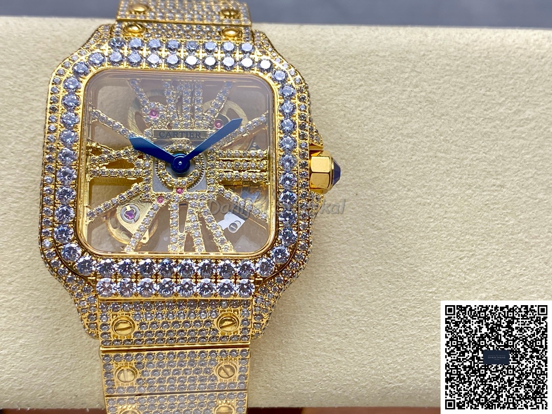 Cartier Santos WHSA00 Icedout 40mm