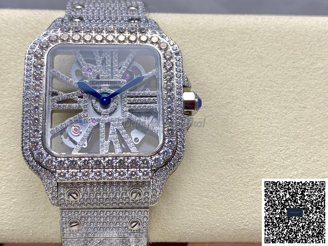 Cartier Santos WHSA00 Icedout 40mm