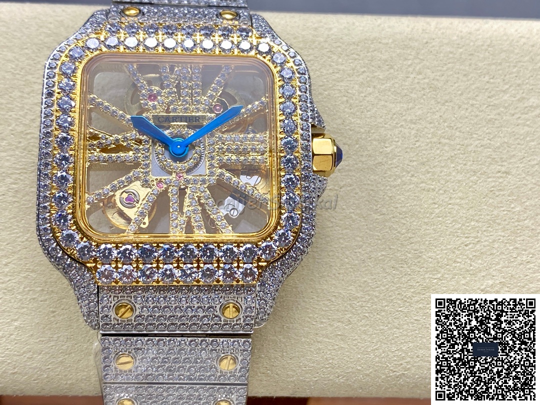 Cartier Santos WHSA00 Icedout 40mm