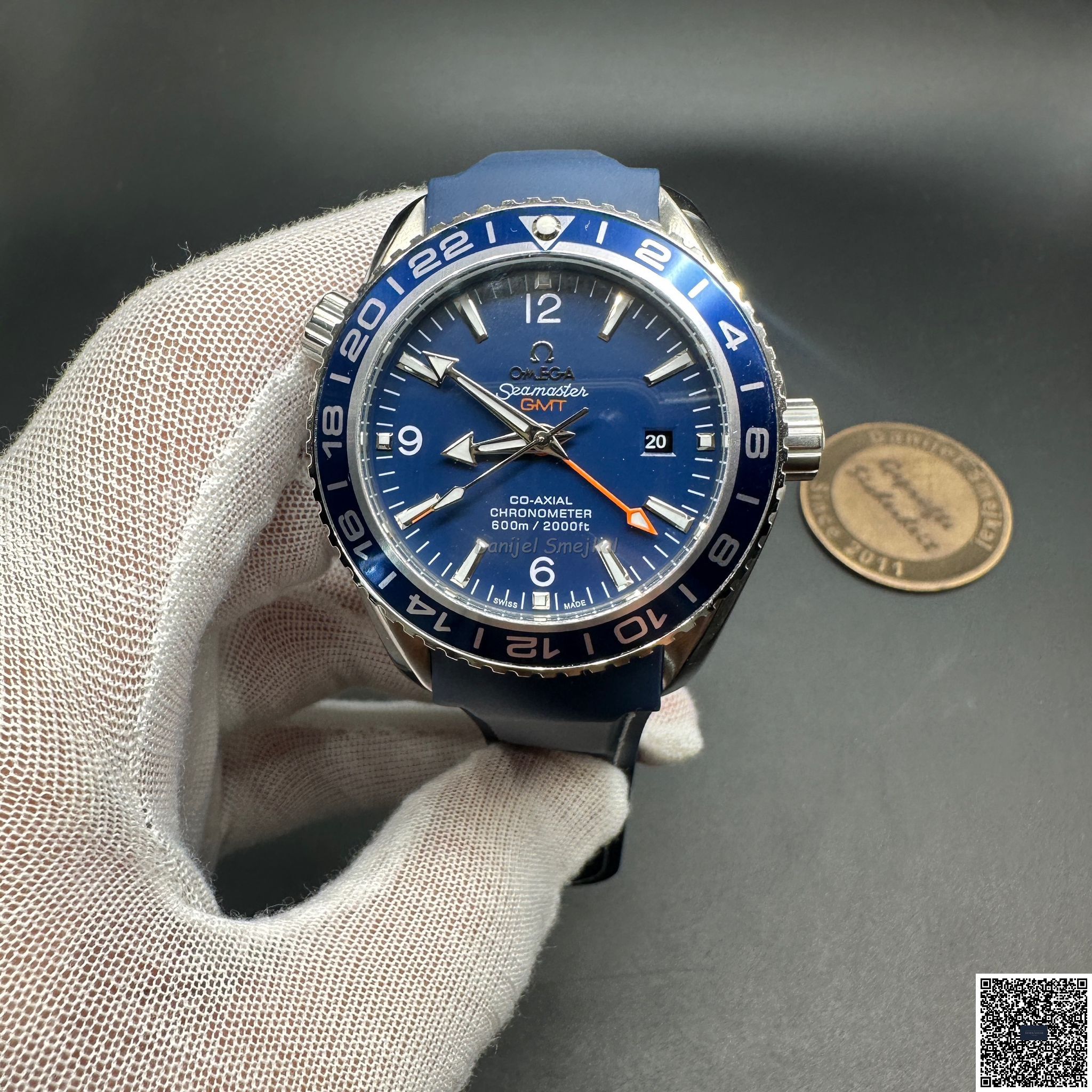 Omega Seamaster Deep Black GMT 45mm