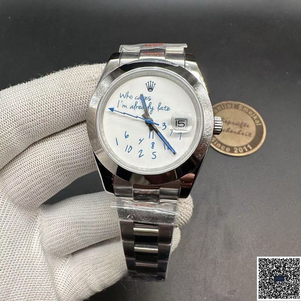Rolex Datejust 126300 Who Cares I'm Already Late 41mm 