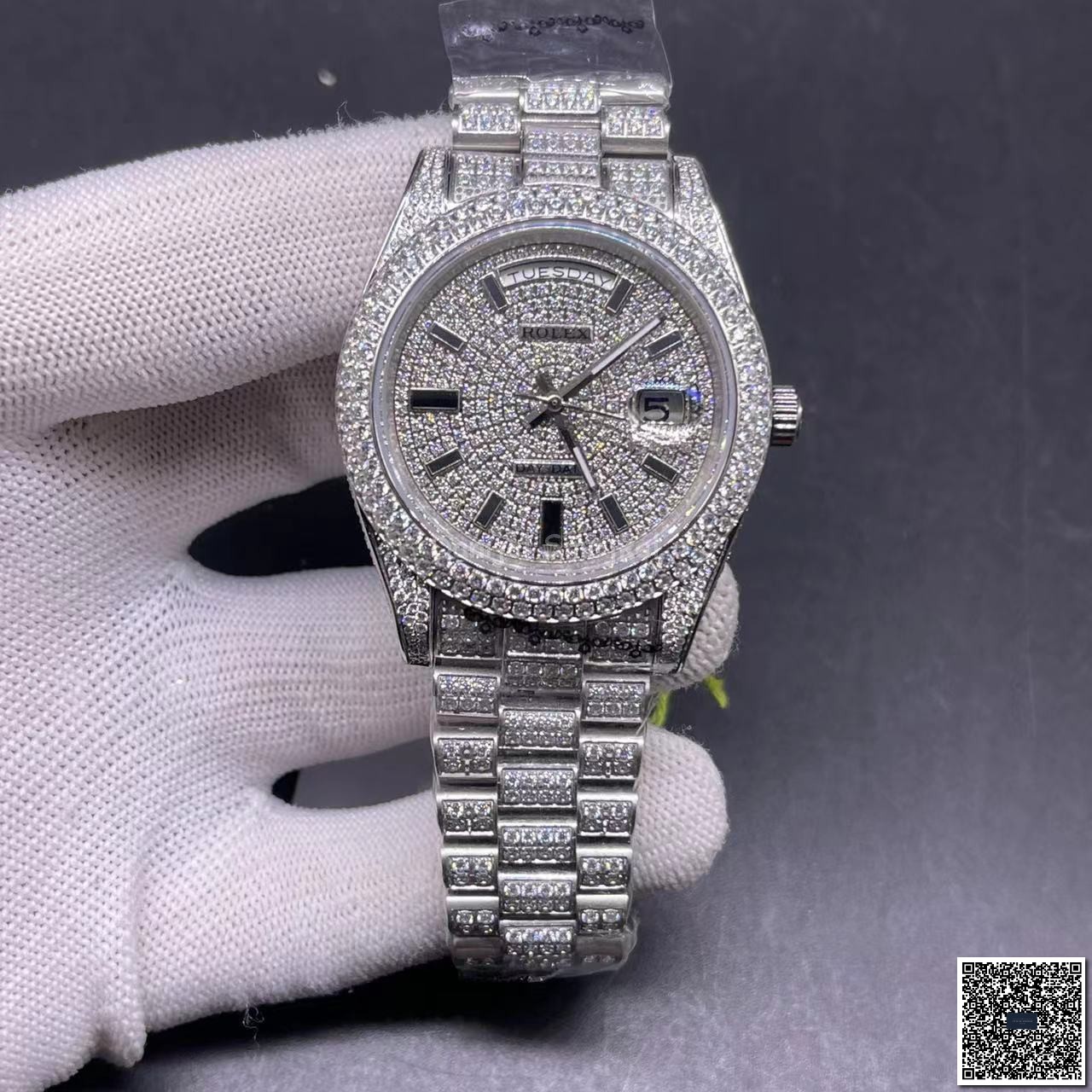 Rolex Datejust Präsident Iced Out 228349RBR 40mm 