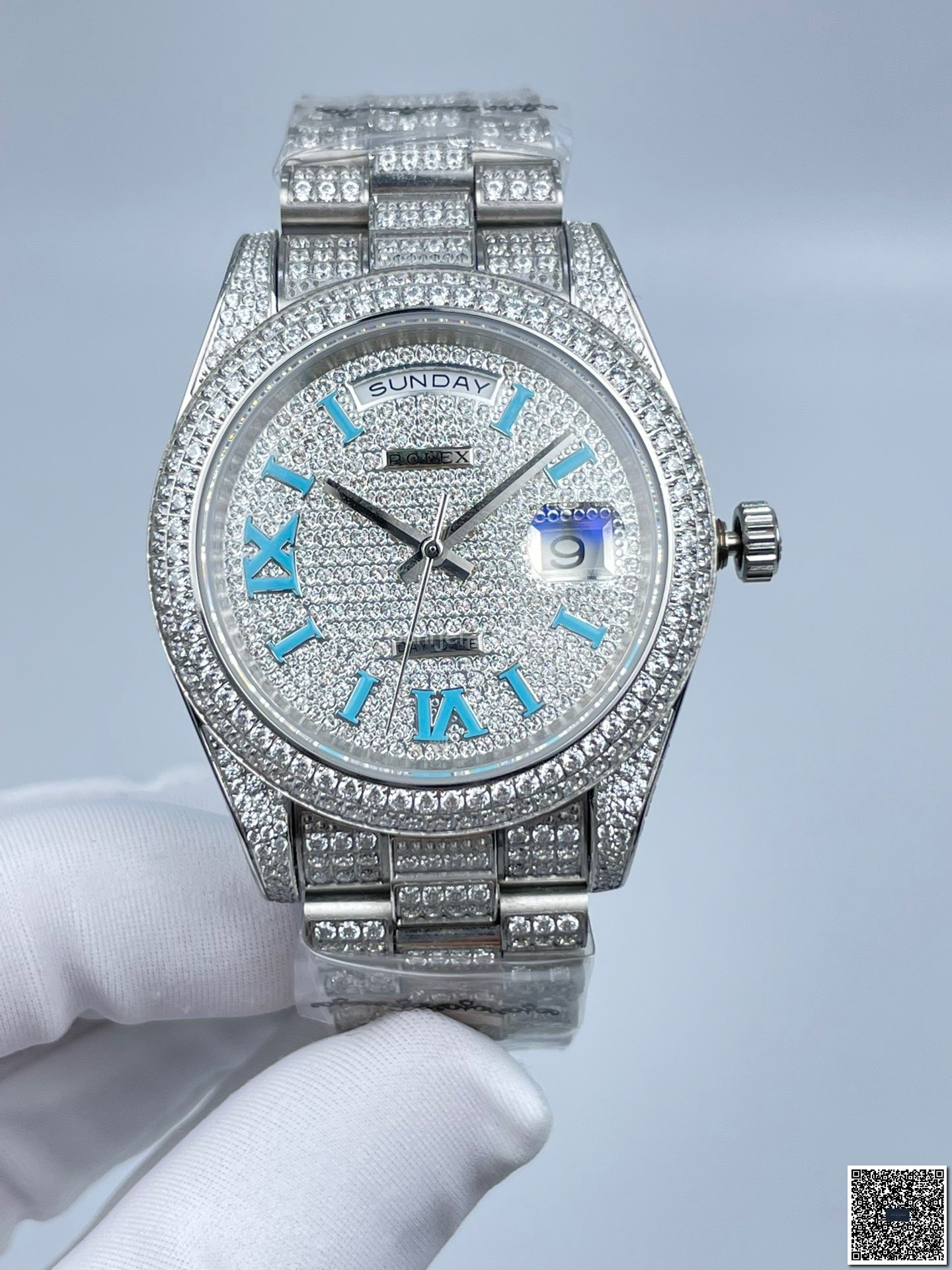 Rolex DayDate 228349RBR Iced Out 40mm