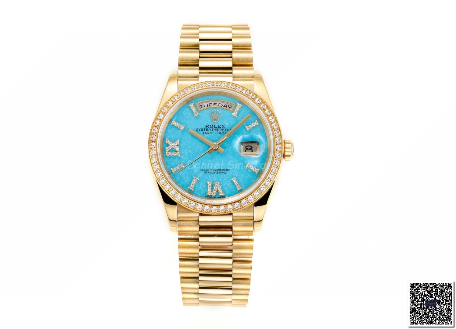 Rolex DayDtae 128348RBR Turquoise 36mm