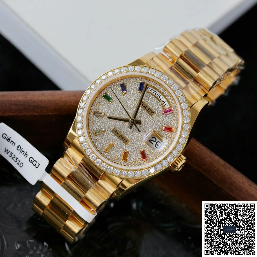 Rolex Daydate 128348 Moissanite 36mm