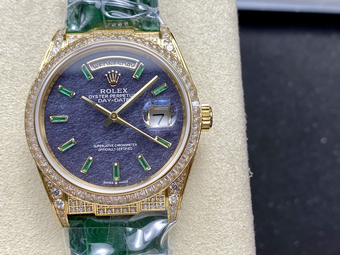 Rolex Daydate 128455 Iced Out 36mm