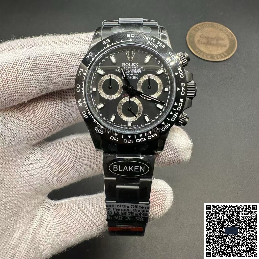 Rolex Daytona BLAKEN 116520DLC 40mm