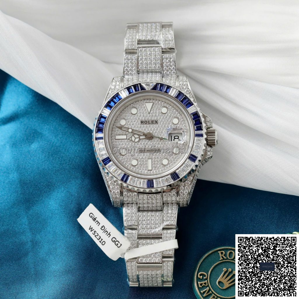 Rolex GMT Master II 116710BLNR Iced Out 40mm
