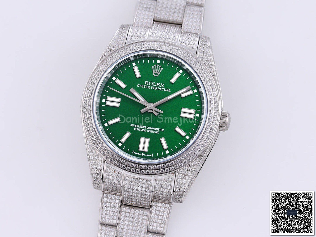 Rolex Oyster Perpetual 124300 Iced out 41mm