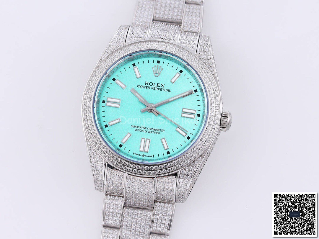 Rolex Oyster Perpetual 124300 Iced out 41mm