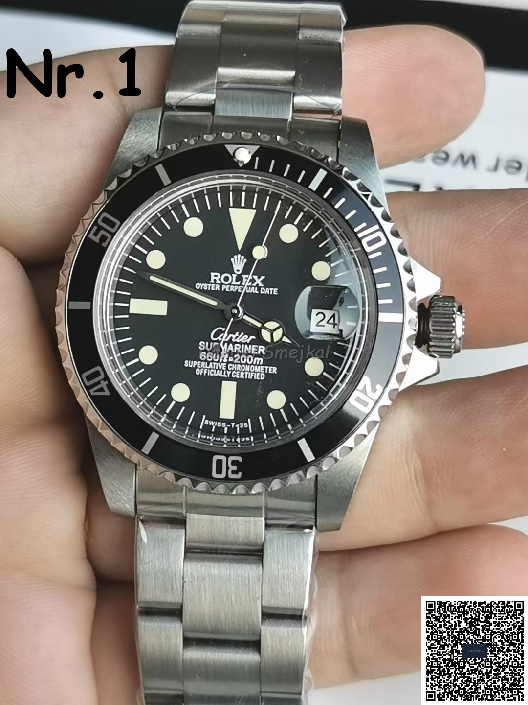 Rolex Submariner Vintage Cartier 1680 40mm